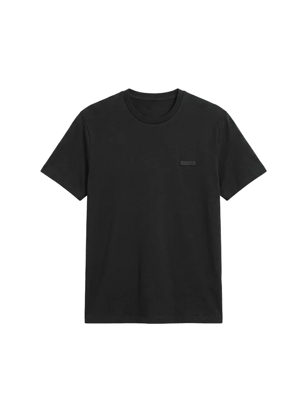 Slim Supima Logo Patch Tee