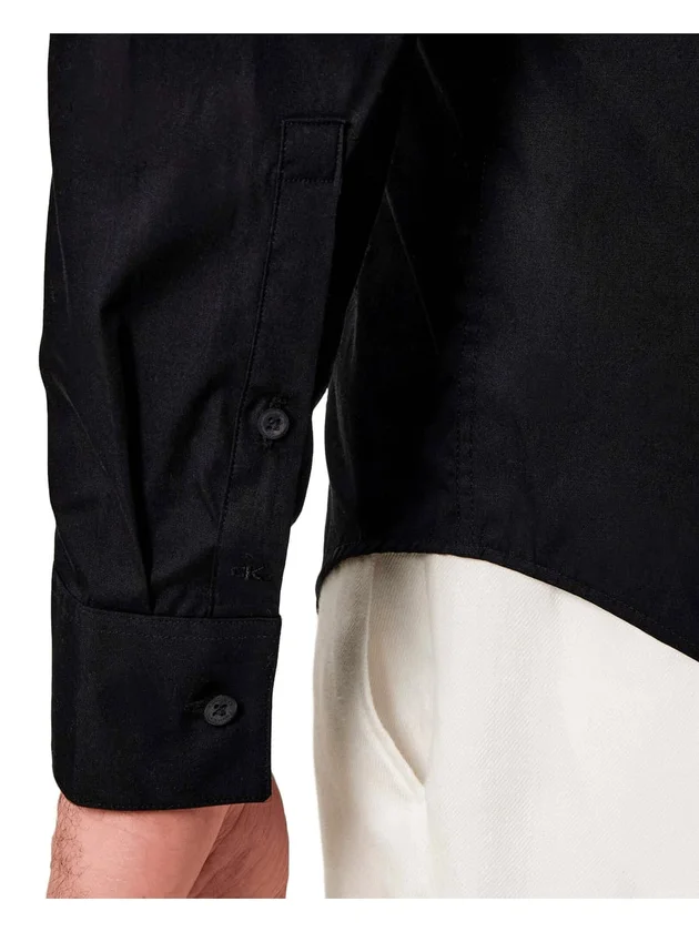 Slim Esntl Poplin Nos Str Sld