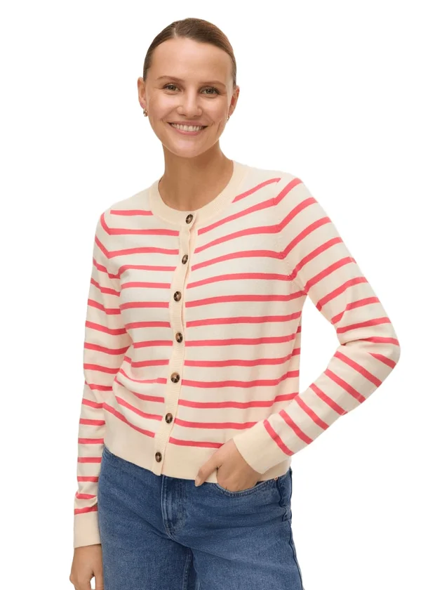 Plain LS O Neck Cardigan