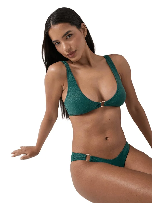 Lurex Bikini Ring Top