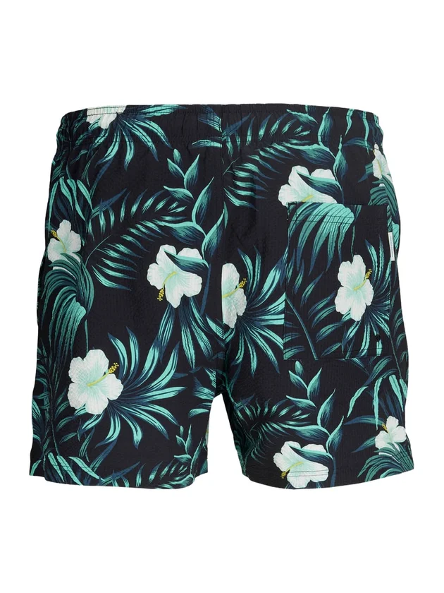 Maui Flower Seersucker Swim Sho