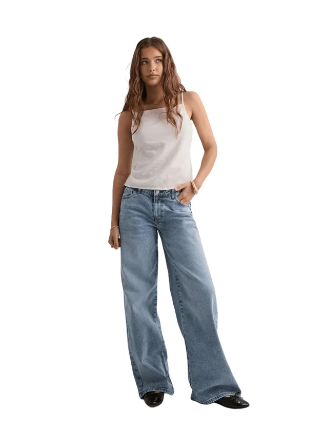 Selma Lw Wide Jeans Lb Noos