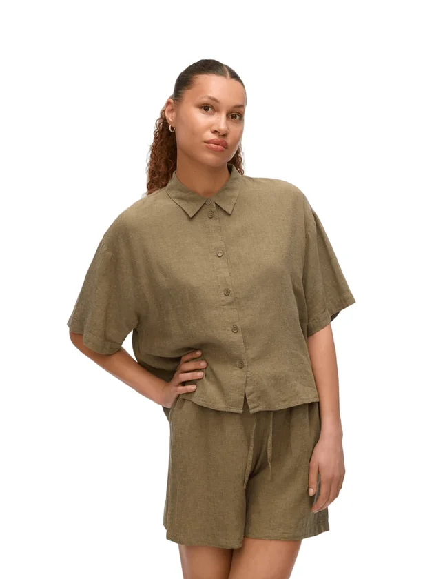 VMLINN 2/4 Short Shirt Wvn Noos