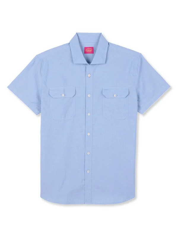 Chemise Manches Courtes Chambray