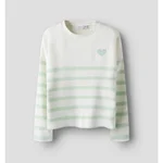 GOSSAMER GREEN / STRIPES:CLOUD DANCER