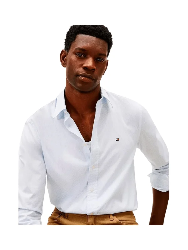 Flex Poplin Small Print RF Shirt