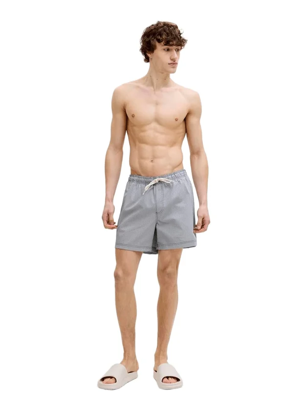 Ocean Seersucker Swim Shorts Ln