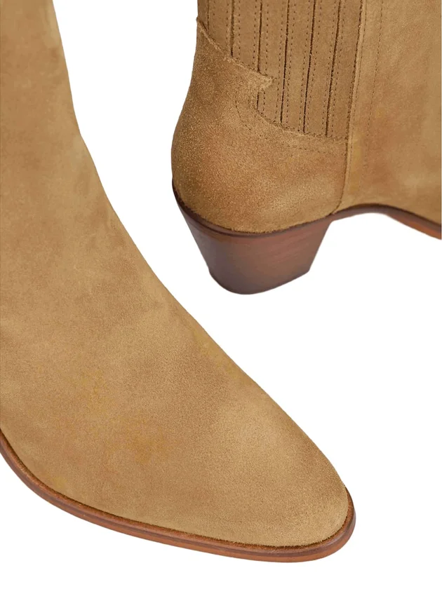 Western Mid Heel Suede Chelsea
