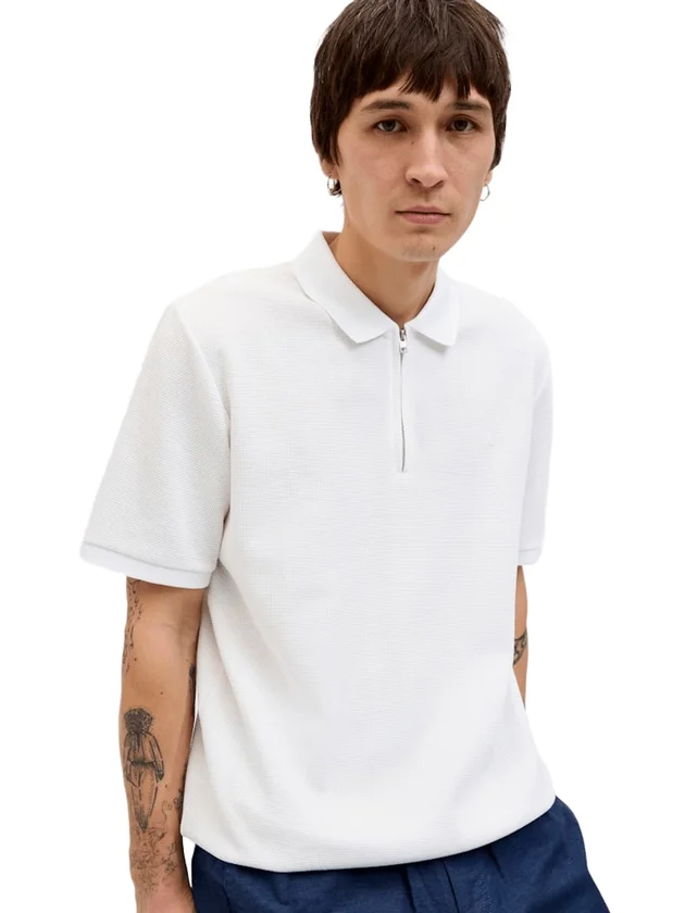 Austin Zip Polo Ss Noos