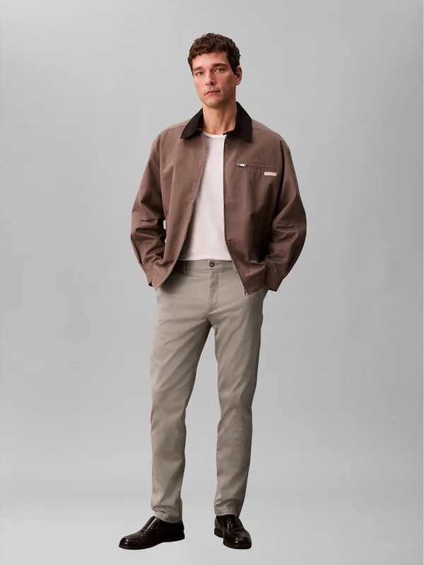 Slim Refined Cotton Stretch Trou
