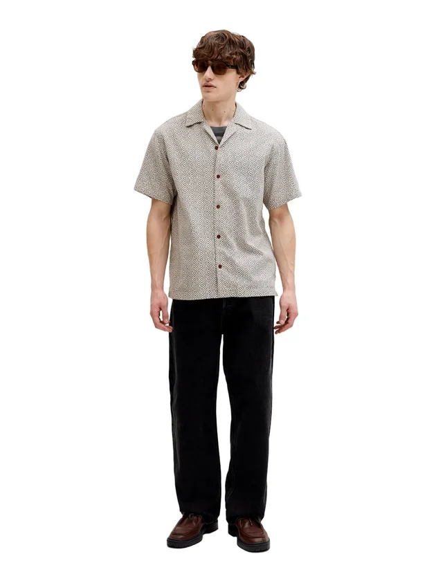 Print Dobby S S Shirt