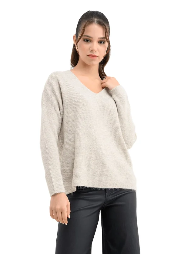 Crewlefile Glitter LS V Nk Pul Noos Lx