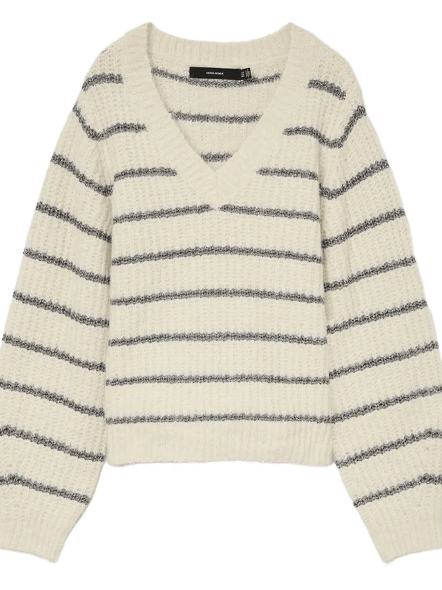 Awesome Shine LS V-Nck Stripe Pull Boo