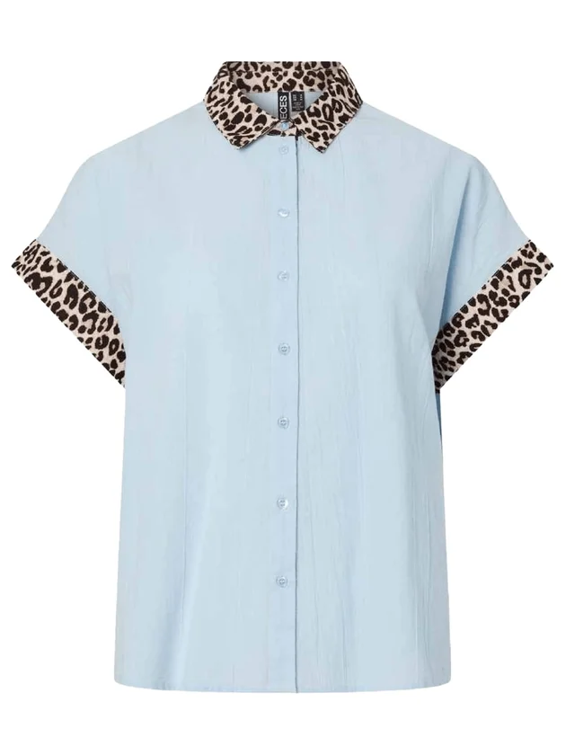 Pcjavier Contrast Check Shirt Wvn