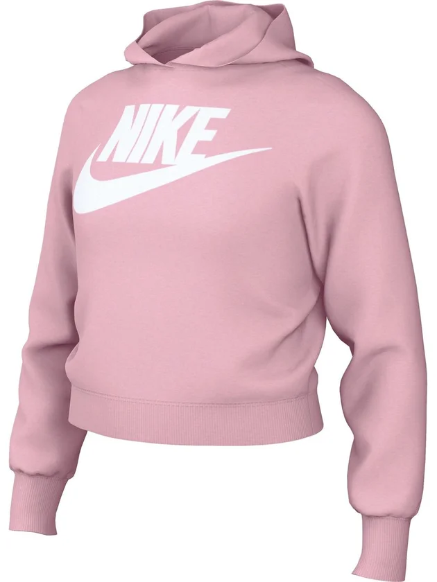 Club Ft Crop Hoodie Hbr