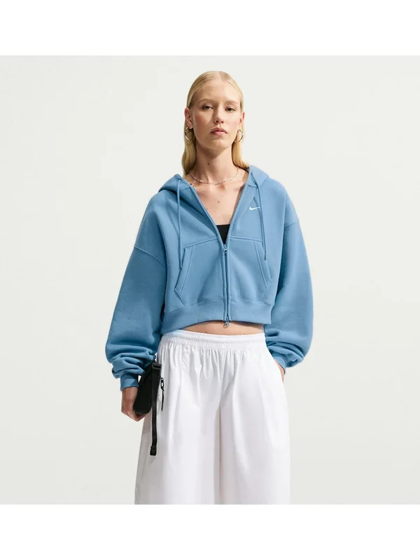 NSW Studio Fleece Midweight Oversized Cropped Full Zip