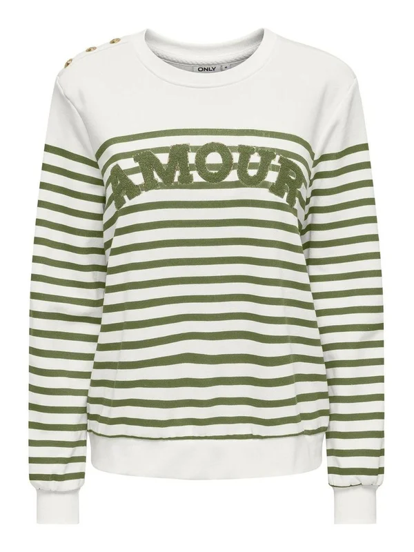 Allie L S Stripe O Neck Cs Swt