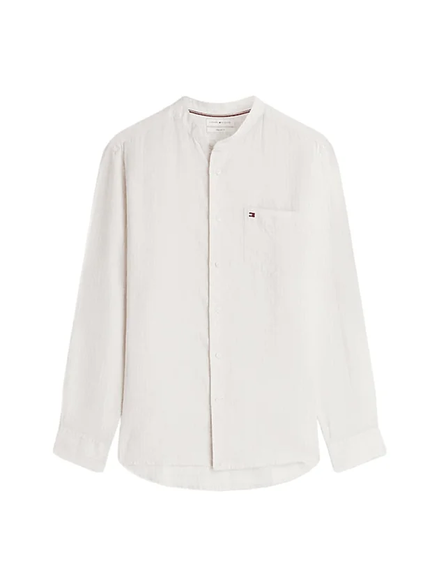 Pin Stripe Linen Mao