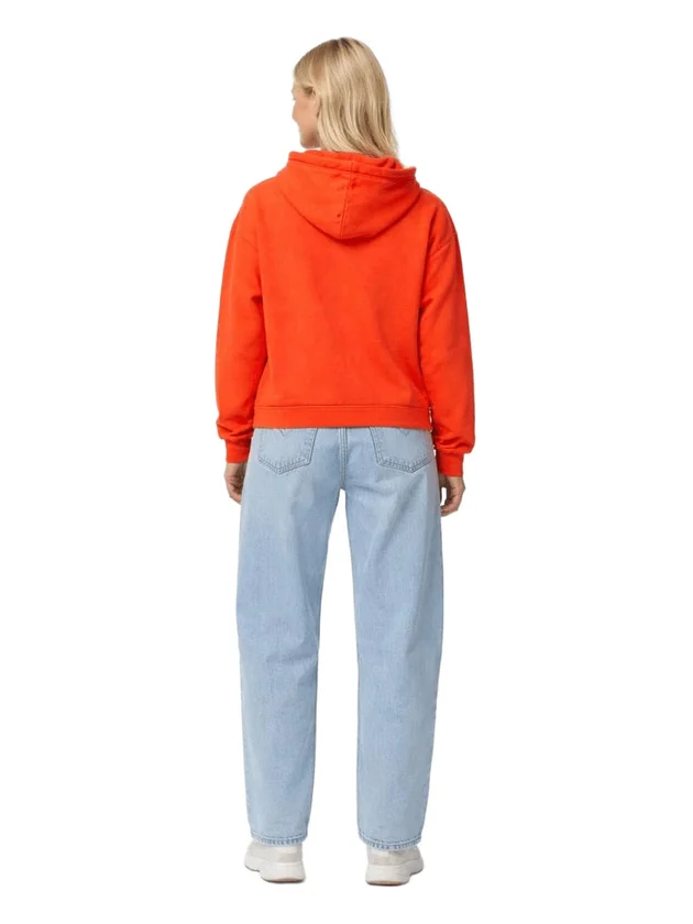Pcchilli Ls Washed Patch Hoodie