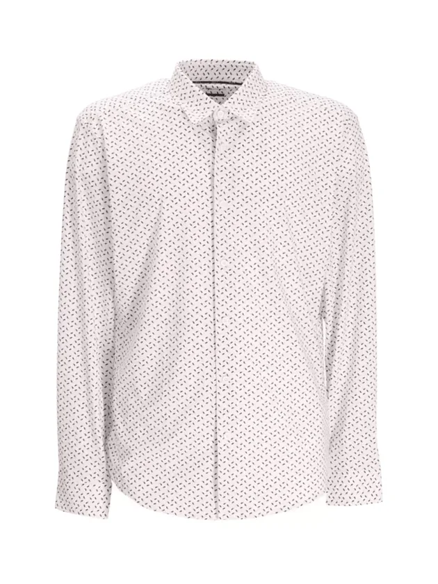 Chemise Col Kent Slim Jersey Stretch Imprimé