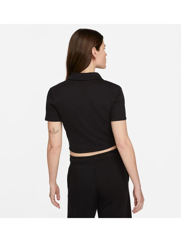 Essntl Ss Polo Crp Top