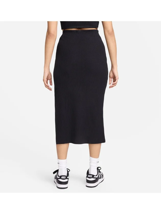 Chll Knt Rib Mid Skirt