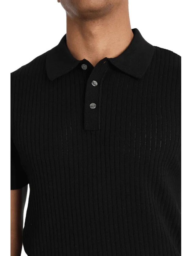 Knit Structure Polo SS