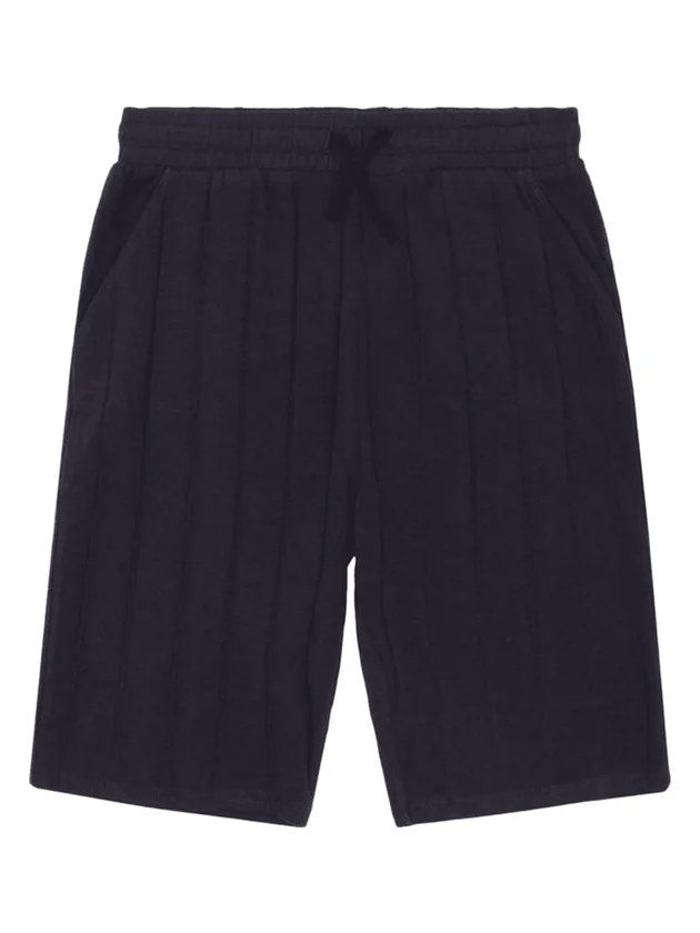 Knit Shorts Org Cotton Viscose Str Rib Kni