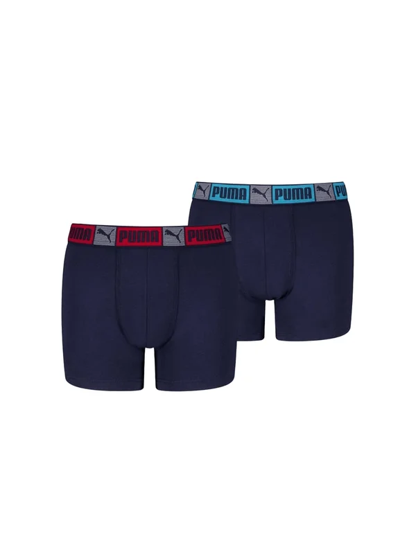 Logo Block Elastic Boxers 2P