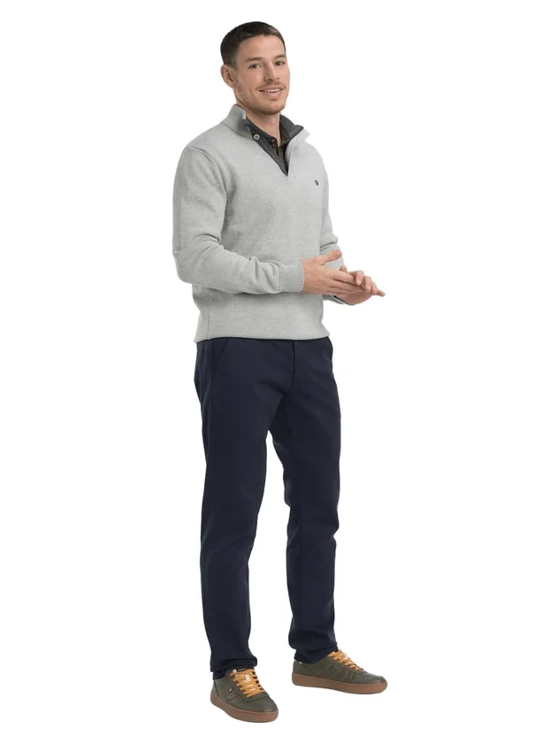 Classic Pull Col Zip