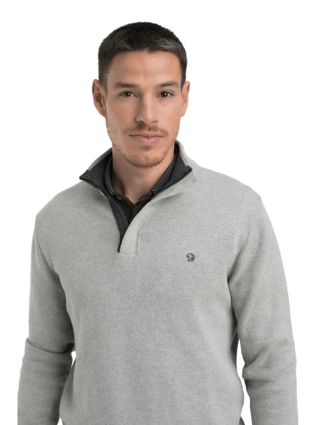 Classic Pull Col Zip