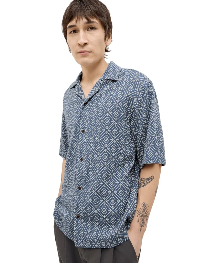 Jwhvincent Print Resort S S Shirt Sn
