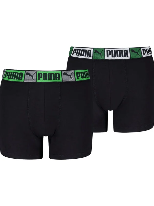Logo Block Elastic Boxers 2P