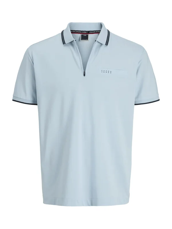 Jcofusion Branding Polo Zip Ss Sn
