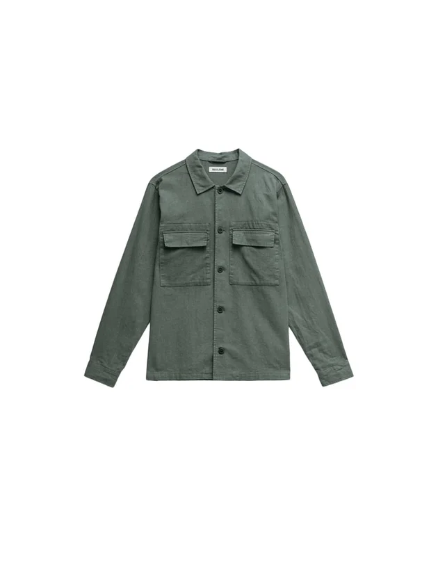 Overshirt Cotton Linen Washed Effect