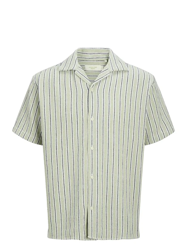 Jjecoba Stripe Resort Shirt Ss Sn