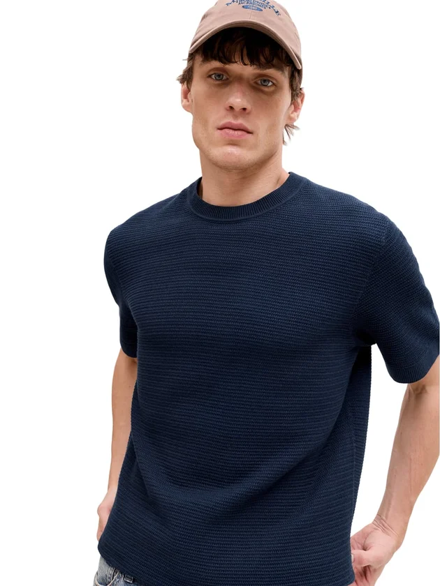 Bluriley Knit Crew Neck Ss Sn