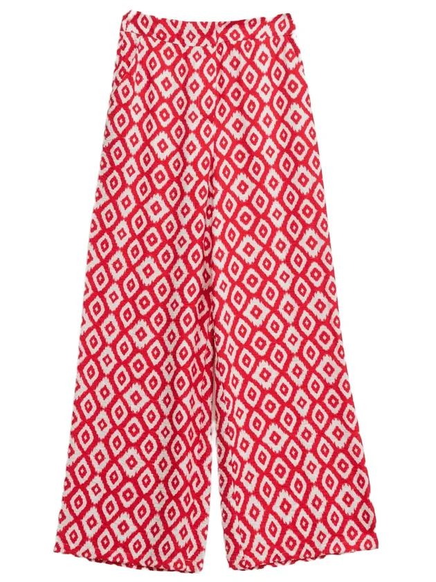 Print Hight Rise Pants