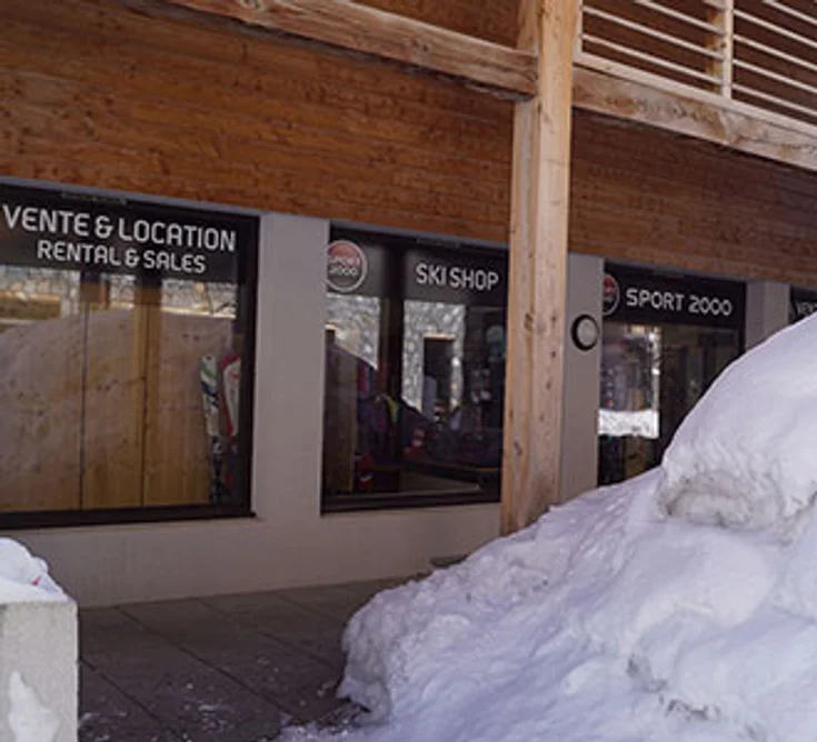Extérieur du magasin SPORT 2000 FLAINE SKI SHOP