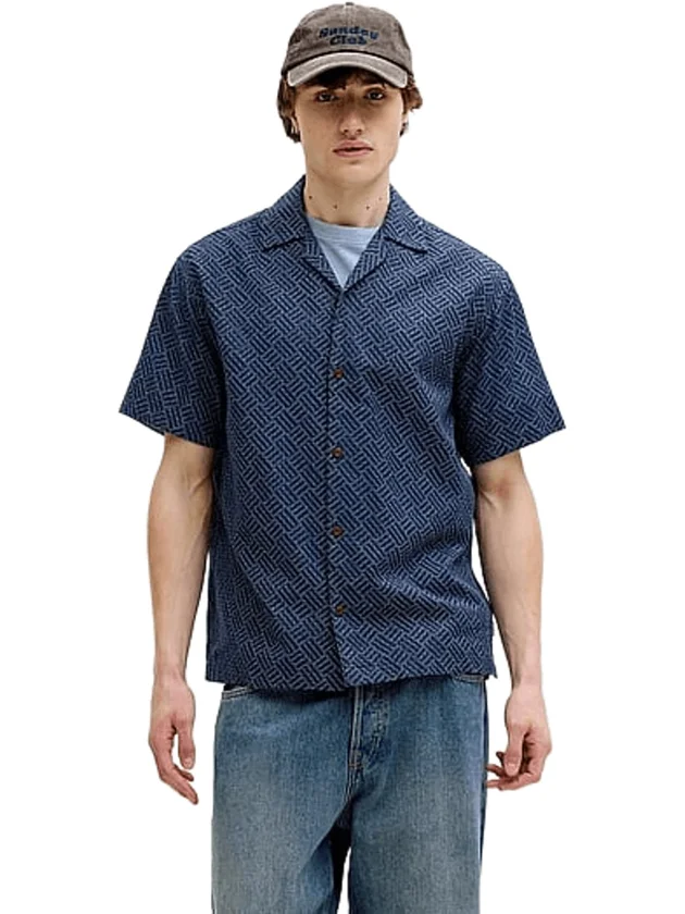Print Dobby S S Shirt