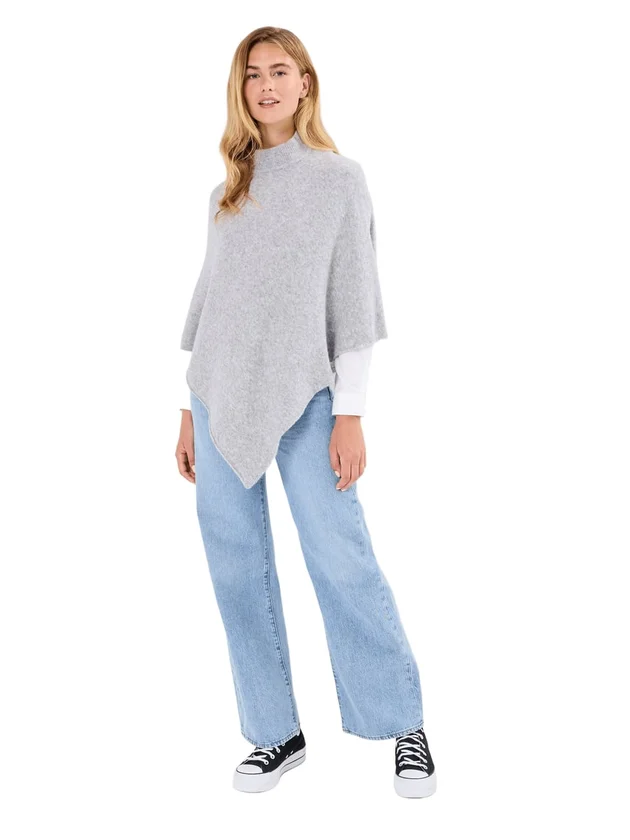 Fortuna High Neck Poncho Noos