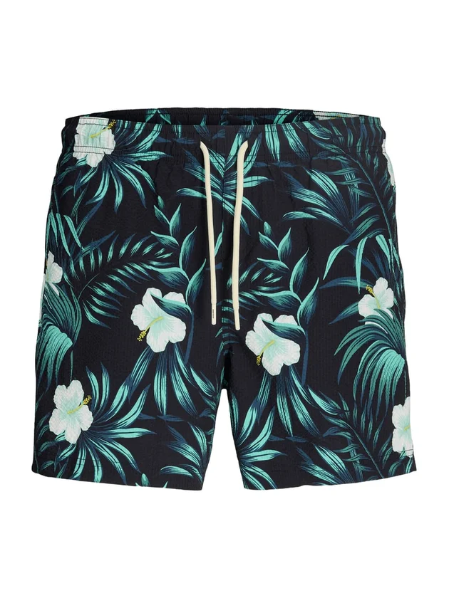 Maui Flower Seersucker Swim Sho