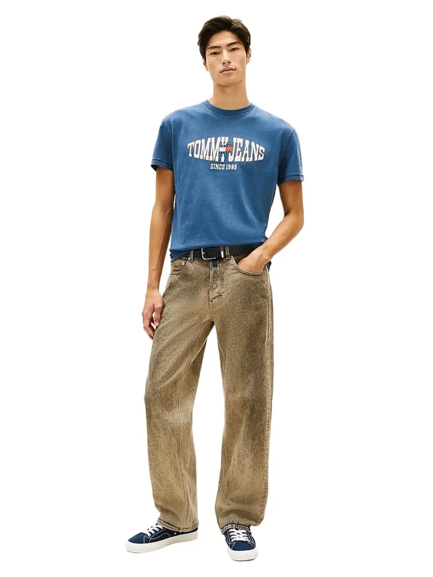 T-shirt homme Tommy Jeans Reg La Waving Flag en coton doux et ...