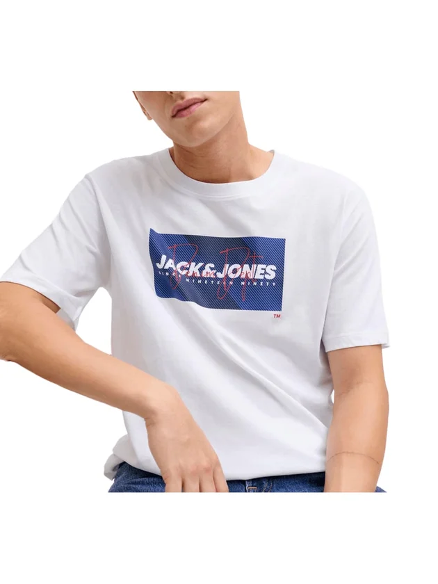 Jjcole Print Tee Ss Crew Neck Ln