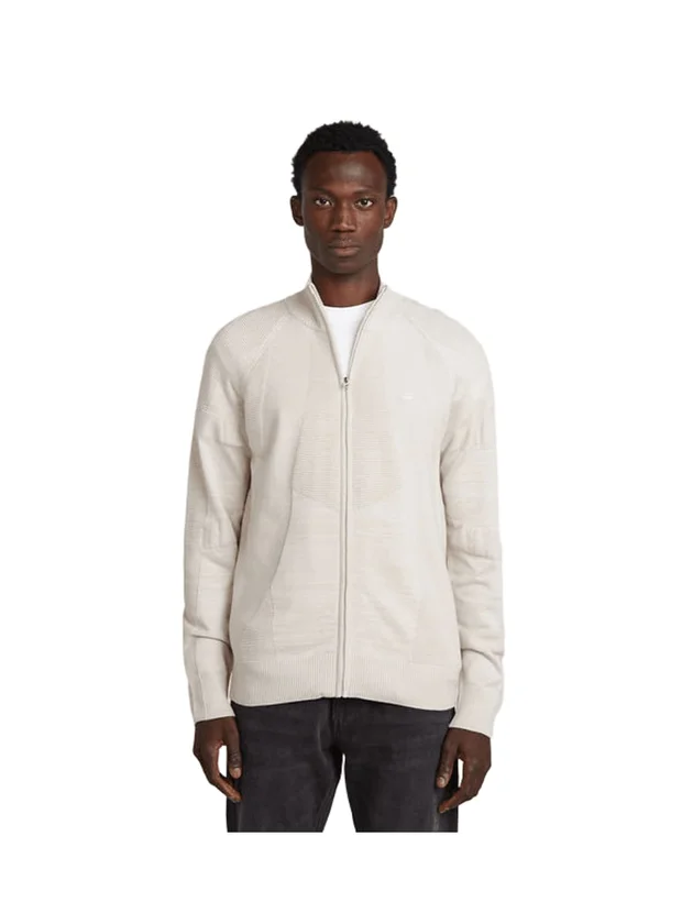 3D Biker Full Zip Knit