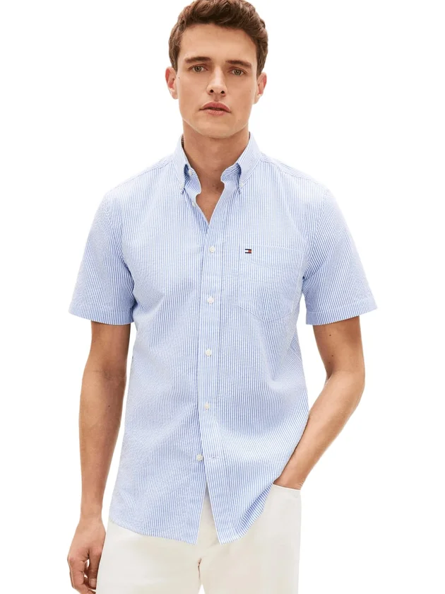Seersucker Bengal Stripe Shirt