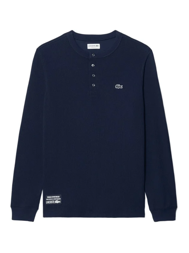 Tee-Shirt Henley Manches Longues