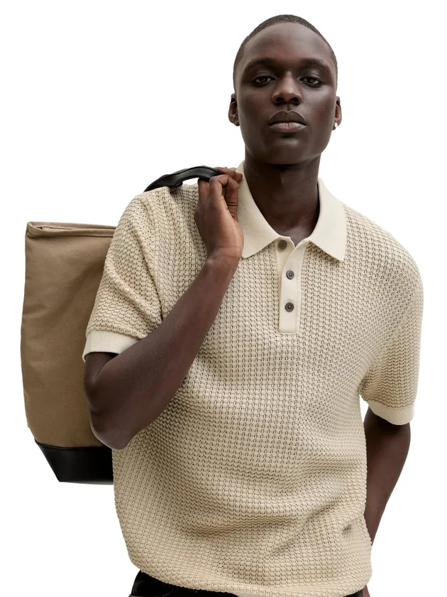 Kingsley Knit Polo Ss Ln