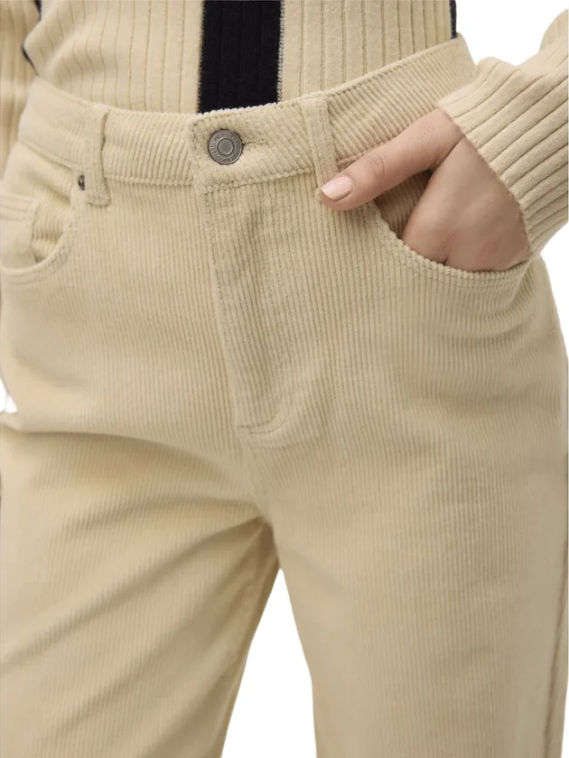 Tessa Hr Wide Corduroy Pants