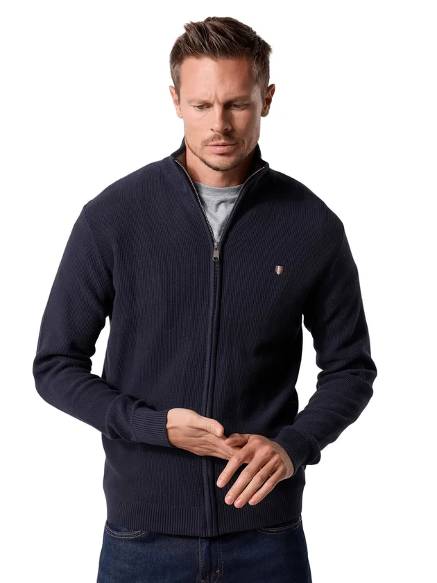 Jprblurex Knit Full Zip Cardigan
